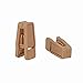 DmsBanga 30PCS Slimline Plastic Finger Clips Pants Hanger Strong Pinch Grip Clips For Velvet Hangers Set Camel Color