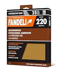 Fandeli | Multi-Purpose Sandpaper | 220 Grit | 25