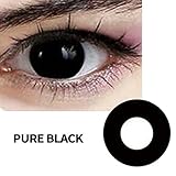 Women Multi-Color Colored Cute Charm and Attractive Fashion Contact Lenses Cosmetic Makeup Eye Shadow (Type 1, Black)