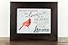 Because Someone You Love is in Heaven Home Red Cardinal Religious Framed Art Decor 13x16