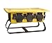 Southwire 019703R02 19703R02 Distribution Featuring 6 Straight Blade 1 Twist-Lock 30 Receptacle A Stackable, Portable Power Distributor Box for 50 amp, 125/250 Volt, 12,000 Watt, Yellow primary
