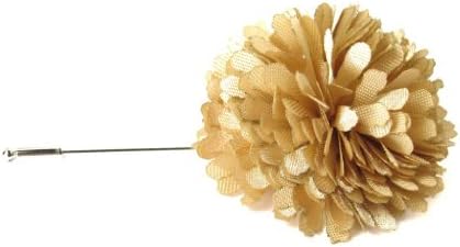 Suited Man Men's Lapel Flower Ball Gold