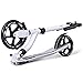 Goplus Kick Scooter for Kids Deluxe Aluminum 2 Wheels Glider Adjustable Height with Shoulder Strap and Kickstand Gift for Kids (White)