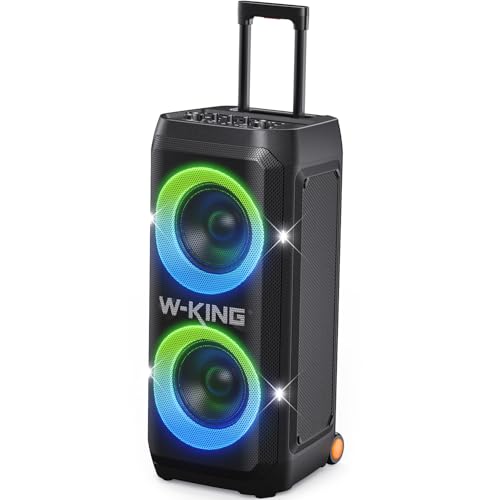 W-KING Portable Bluetooth Speaker with Futuristic Light