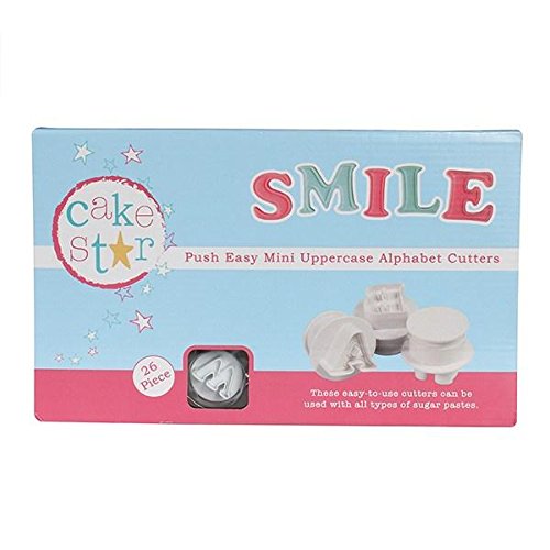 Cake Star Sugarcraft Push Easy Mini Icing Cutters Uppercase Alphabet