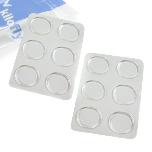 Kilofly foot care round silicone shoe sticker, value pa…