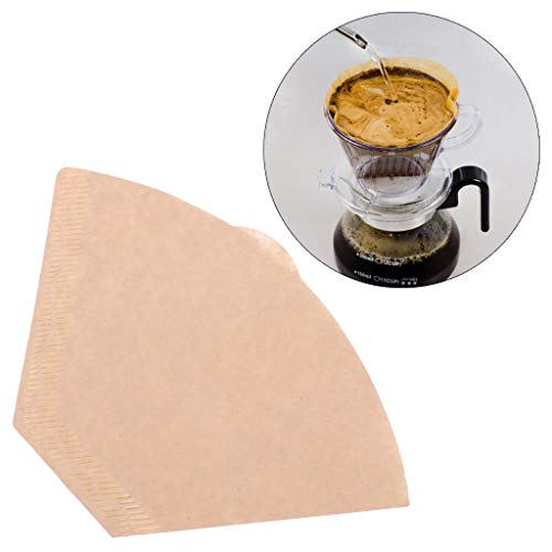 Lvyuanda 100 Pcs Instant Coffee Filters Disposable Replacements Unbleached Natural Paper