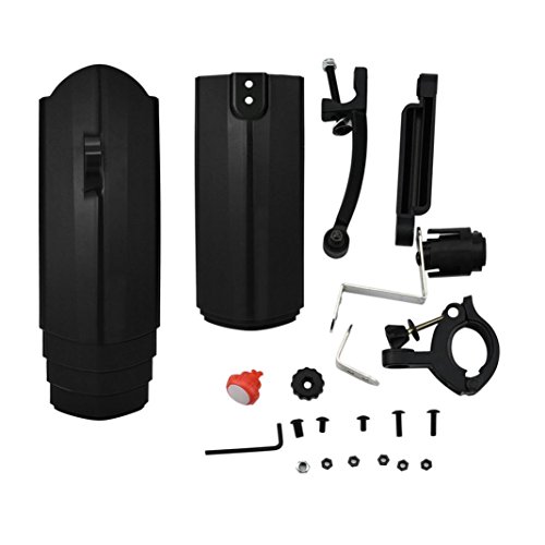 Mountain Bike Fenders Set, Retractable Front Rear Mudguards With Tail Light by Coerni (Black) - Thumbnail 6