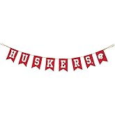 University of Nebraska Tailgate Banner by Hanna’s Handiworks – Lightweight Pre-Strung Fabric Decoration for Indoor or Outdoor – Represent your NCAA College & Show Team Spirit with Huskers Fan Décor