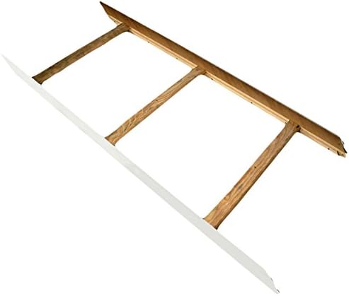 Carolina Furniture Works Wood Rails with Slats, Twin, White