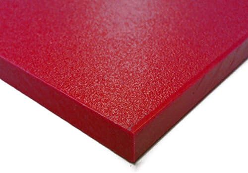 HDPE / Sanatec Plastic Cutting Boards - Pick Size (Nominal), Color (11-7/8" x 11-7/8", 0.5" Thick (12" x 12" Nominal), Red)