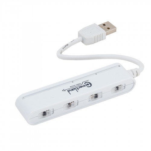Connectland CL-U2MNHUB-4W 4 Ports USB V2.0 Mini Hub (White)
