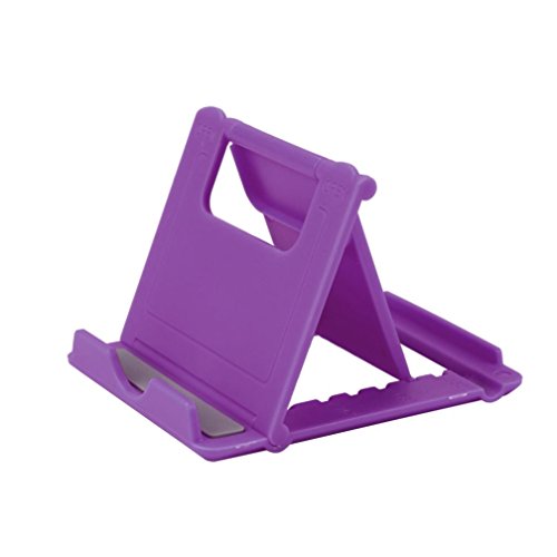 Car Mount Holder,YJM Foldable Cradle Universal Phone Holder Grip Bracket For Tablet Phone Stand Multi-angle Desktop Holder For iPhone 7 Samsung (Purple)