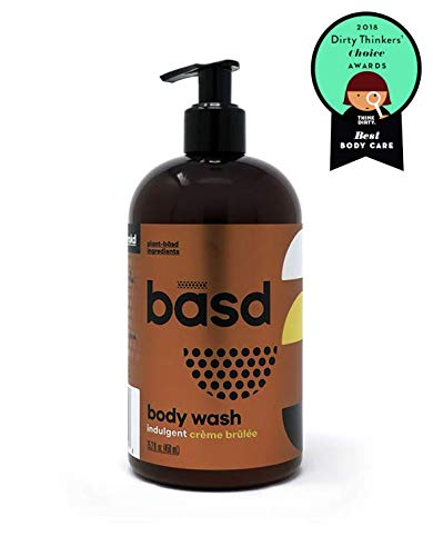 Basd Body Wash | Indulgent Creme Brulee | Organic Hydrating Body Wash for Dry Skin | Plant-Based | Vegan Shower Gel | Natural Body Wash with Aloe Vera | Hypoallergenic | 15.2 oz Bottle…