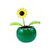 Acekid Solar Powered Dancing Flower Sunflower Office Desk & Car Decor Color Random