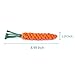 WHOMEC Ultra Durable Rope Dog Toy - Great for Aggressive Chewers - 100% Natural & Safe Cotton (1 x Carrot)