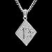 Angelcrab Jewelry Hip Hop One Percent 1% ER Pendant Motorcycle Biker Necklace, 27