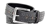 Relentless Tactical The Ultimate Concealed Carry CCW Leather Gun Belt - Basket Weave Pattern -1 1/2 inch Premium Full Grain Leather Belt - Handmade in The USA! Black Size 44