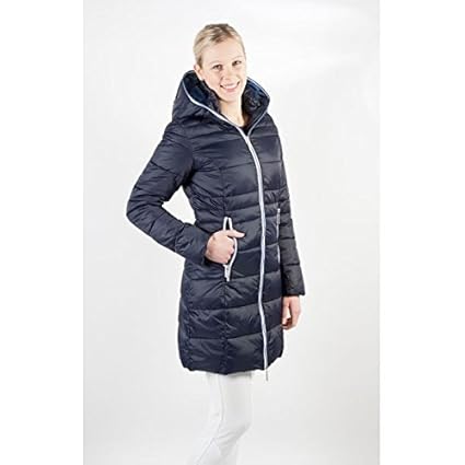 PFIFF Wintermantel „Moraya“ mit Doppeltem Kragen, Modisch Taillierter, Wattierter, Leichter Damen Steppmantel