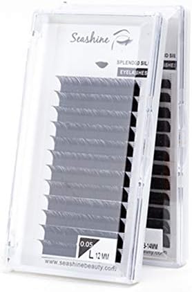 Eyelash Extensions 0.05mm L Curl 8-15mm Mixed Or Single Faux Eyelash Extension Supplies Individual Eyelashes Light Professional Salon Use Black False Lashes Mink Lashes Extensions (0.05-L-Mix)