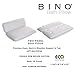 BINO Non-Slip Cushioned Bath Pillow with Suction Cups, White - Spa Pillow Bath Pillows for Tub Neck and Back Support Bathtub Pillows for Tub Accessories Set Rest