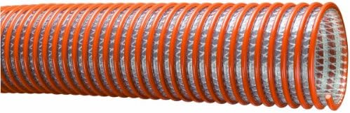 Tigerflex WST Series Heavy Duty PVC Fabric Reinforced Suction and Discharge Hose, 50 PSI Max Pressure, 5 inches ID, 100 feet Length