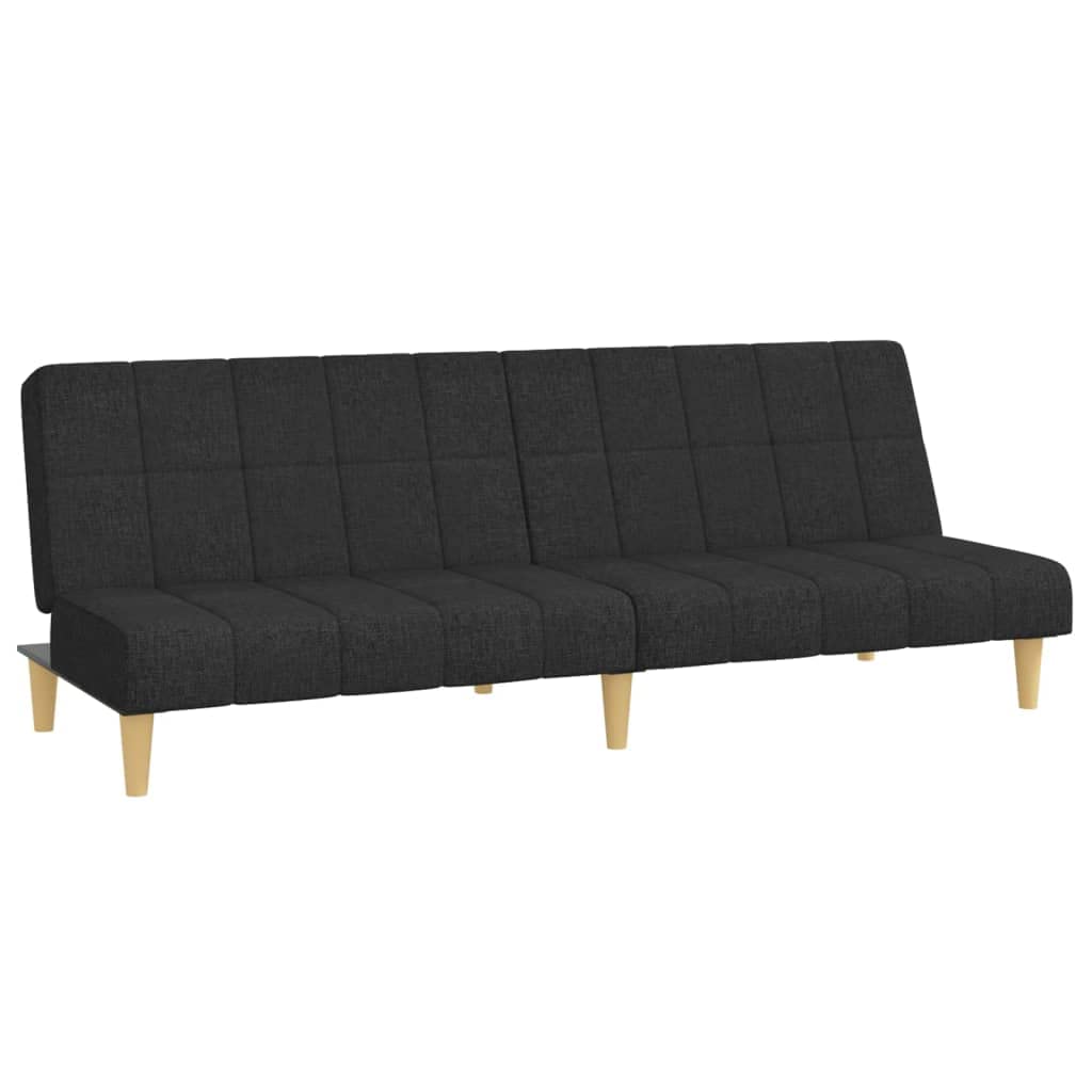 vidaXL-Sofa-Cama-de-2-plazas-Tela-Negro