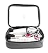Wanderwind Premium SMALL TSA Approved Clear Durable Toiletry Bag for Domestic/International Travel | Quart Size 3-1-1 Compliant Toiletries/Cosmetics/Accessories in Carry-On Luggage (SMALL, Light Gray)