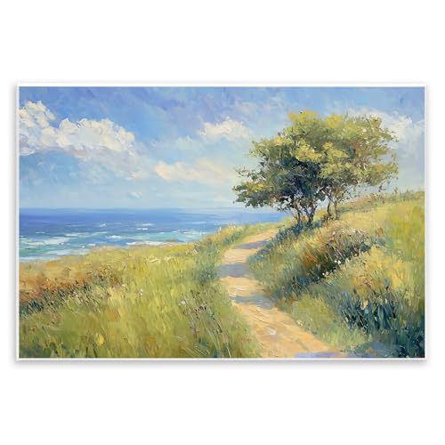 Stupell Industries Ocean Coast Walk Landscape Wall Plaque Art, design by Gina K…