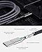 USB Certified Type C Cable - Quntis USB C Cable 3Pack 6ft Nylon Braided Type C to USB Cable Cord for Samsung Galaxy S9 S8 Plus Moto Z2 Pixel Nexus 6P LG V30 G6 OnePlus 5 Nintendo Switch, Black