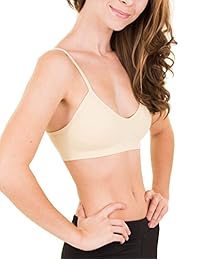 Caramel Cantina 4 Pack V Cuello Acolchado Bralette Correas Ajustables