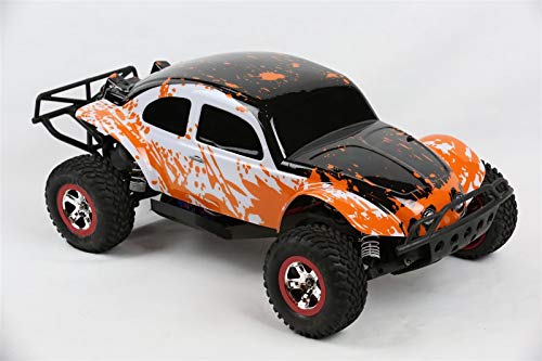 SummitLink Compatible Custom Body Muddy Orange Over White/Black Replacement for 1/10 Scale RC Car or Truck (Truck not Included) SSB-WBR-02