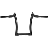 14 Inch Rise Black Ape Hanger Handlebar, 1.25&rdquo; Fat 1" Clamp Meathook Bar Fit for Harley Sportster 883 1200 XL Softail FLST FXST Dyna, Road King Handlebars 1994-2023, Road Glide Handle Bar 1998-2013