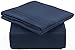 Cal King Sheets Set 6 Piece - Includes 4 Pillowcases - Bed Sheets Cal King Size - Soft Hotel Luxury Bedding - Cooling, Comfy & Breathable - 1 Flat, 1 Fitted & 4 Pillowcases w/ Deep Pockets - Navy Blue