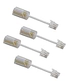 Telephone Cord Detangler, Uvital Anti-Tangle Phone Cable 360 Degree Rotating Landline Swivel Cord Untangler(White,4 PCS)