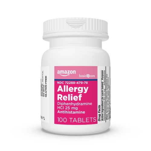 Amazon Basic Care Allergy Relief Diphenhydramine HCl 25 mg