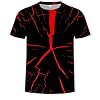 Uniseks 3D grappig bedrukt T-shirt, opdruk ronde hals hemd tops