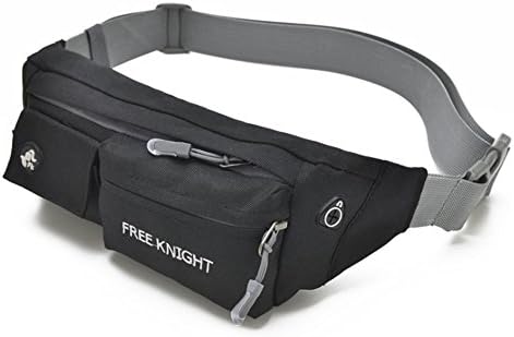 Multi - Functional Waist Bag Water Resistant Waist Bag Jogging Travelling Fanny Pack Cycling Hip Pack Bum Bag Man Woman Kids Sports Running Hiking Money Waist Pack Anti Theft Waist Pack (Black)