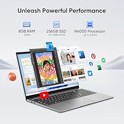 EYY 15.6 inch Windows 11 Pro Laptop,8GB RAM 256GB