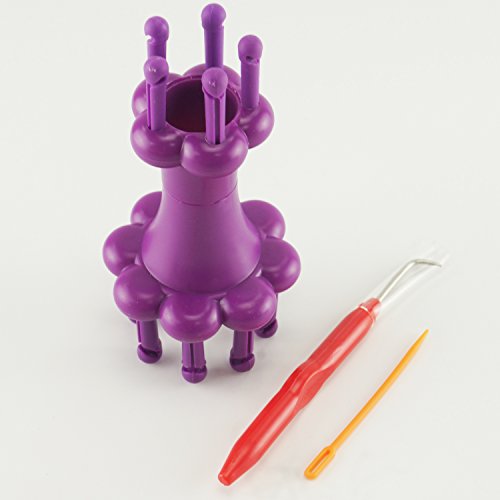 5 LAYOER+Knit+Spool+Knitting+Purple