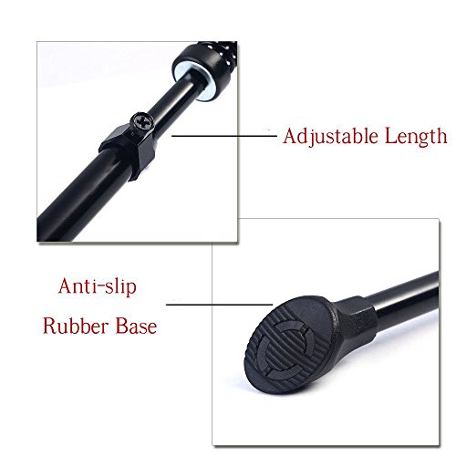 Aluminium Alloy Bike Kickstand (for Mountain Bikes, 700 Road Bicycles, Etc) - Fits 20", 24", 26", Adjustable, Black - by YOURSPORT