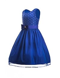 Blusa sin mangas de encaje de Emma Riley para niñas con falda plisada de malla Vestido de fiesta de princesa