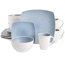 Gibson Soho Lounge Square Reactive Glaze Stoneware
