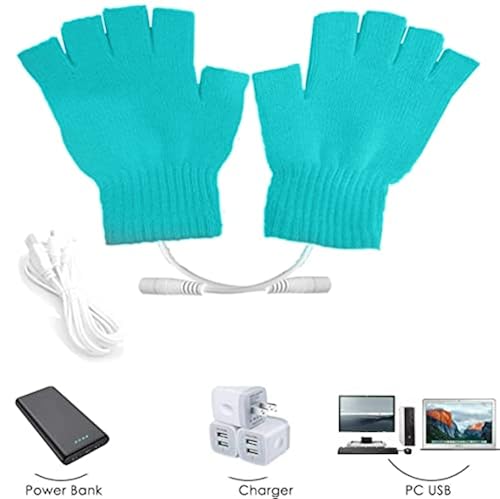 Electric Warm Typing Gloves Pink Heated Gloves For Women 2-Pack