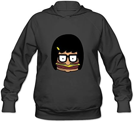 ZOENA Women's Cute Bob's Burgers Tina Belcher Outwear Jacket Black Medium