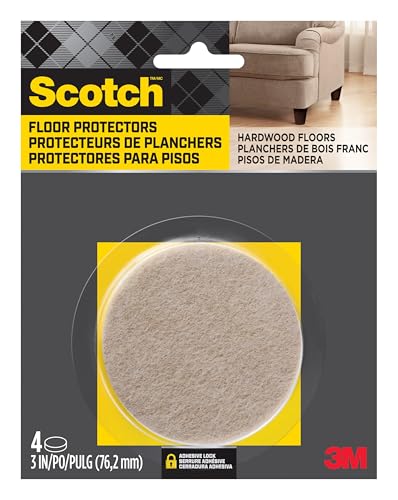 Scotch SP808-NA Furniture-Pads, Beige, Round 3" — image 1