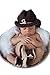 CX-Queen® Baby Photography Prop Handmade Crochet Knit Cowboy Hat boots Outfit
