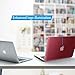 IBENZER Compatible with MacBook Air 11 Inch Case Model A1370 A1465, Soft Touch Plastic Hard Shell Case Bundle with Keyboard Cover for Mac Air 11, Wine Red, A11WR+1