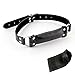 IDS Black PU Leather Soft Dog Bone Mouth Bite Gag Restraints Slave Sex Adult Tool