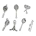 JIALEEY 40 PCS Sports Equipment Charms Mixed Cheerleader Girl Dance School Sports Spirit Gymnastics Pendants DIY for Jewelry Making and Crafting